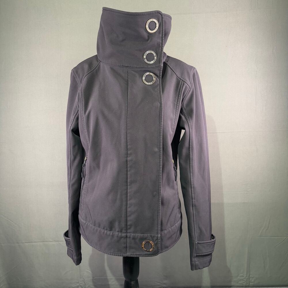Lululemon Jacket Women 8 Rare Audrey Long Crop Waterproof Athleisure Coat Black - Picture 2 of 13